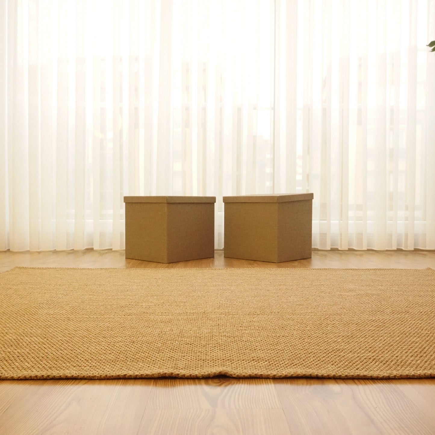 jute rug brown