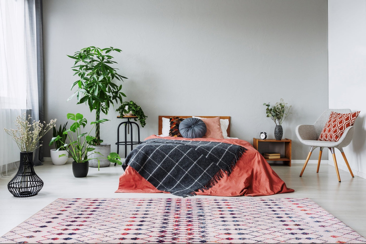 Machine Washable Rug | Non Slip - Cream - Scandinavian - Daphne Home Decor