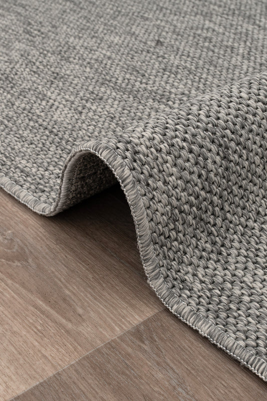 Jute Rug - Woven, Machine Washable & Non-Slip Carpet - Natural,Gray
