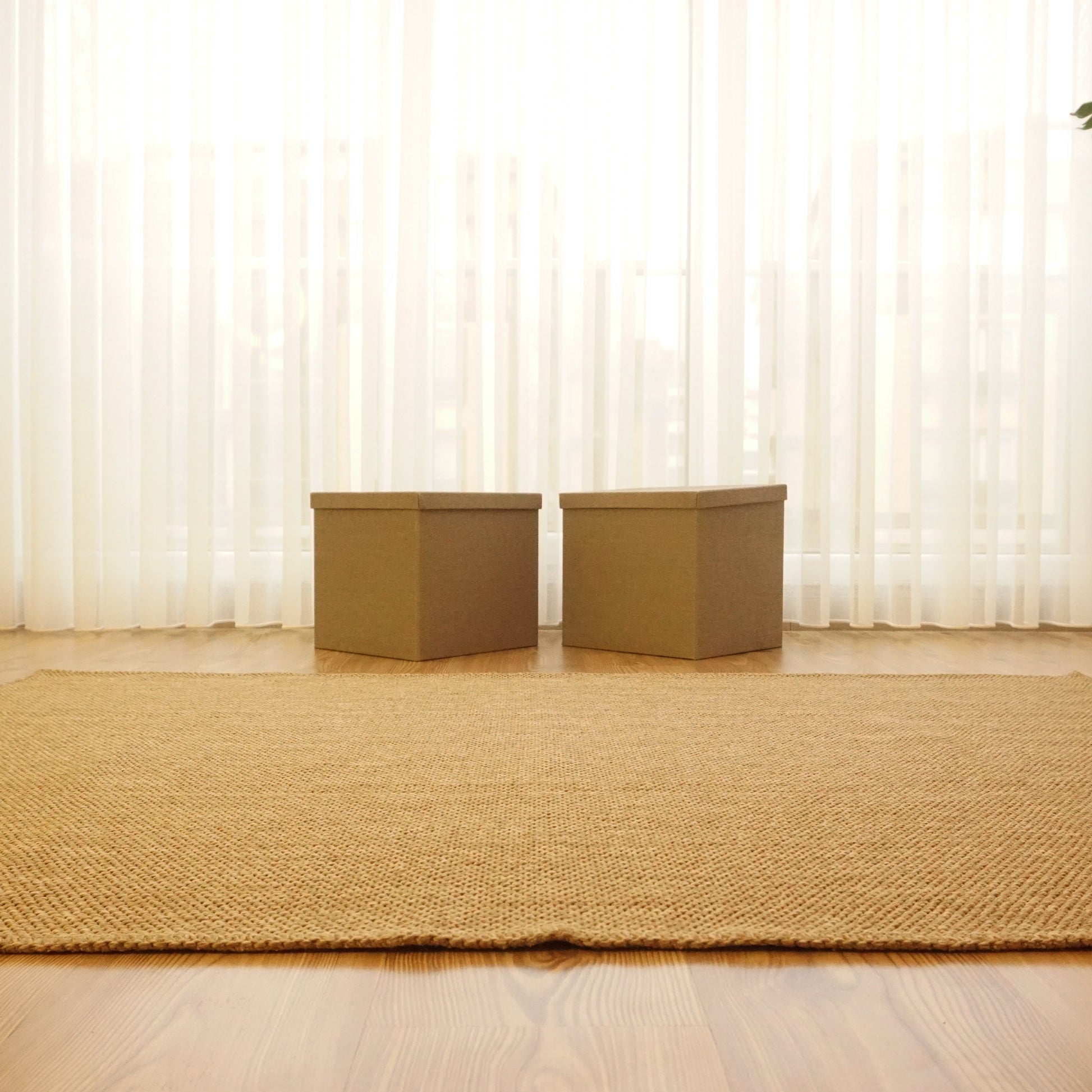 jute rug brown