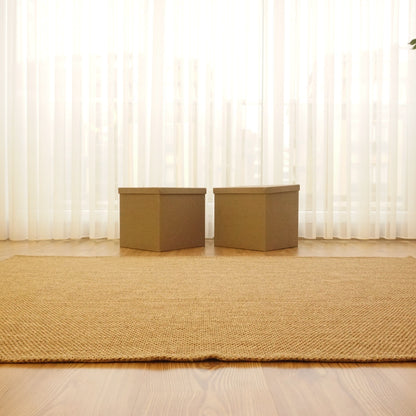jute rug brown