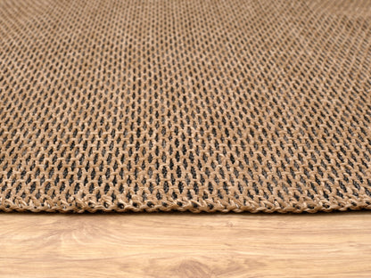 Jute Rug | Machine Washable Rug - Non Slip - Brown&Black - Daphne Home Decor