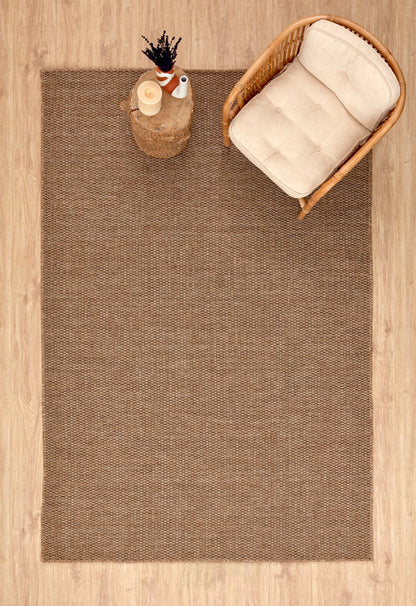 Jute Rug | Machine Washable Rug - Non Slip - Brown&Black - Daphne Home Decor