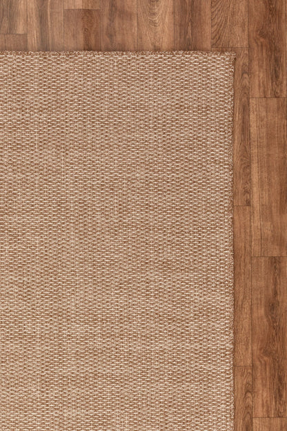 Jute Rug | Machine Washable Rug - Non Slip - Brown&Ivory - Daphne Home Decor